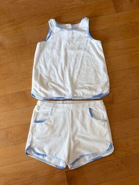 White Terry Two-Piece Set